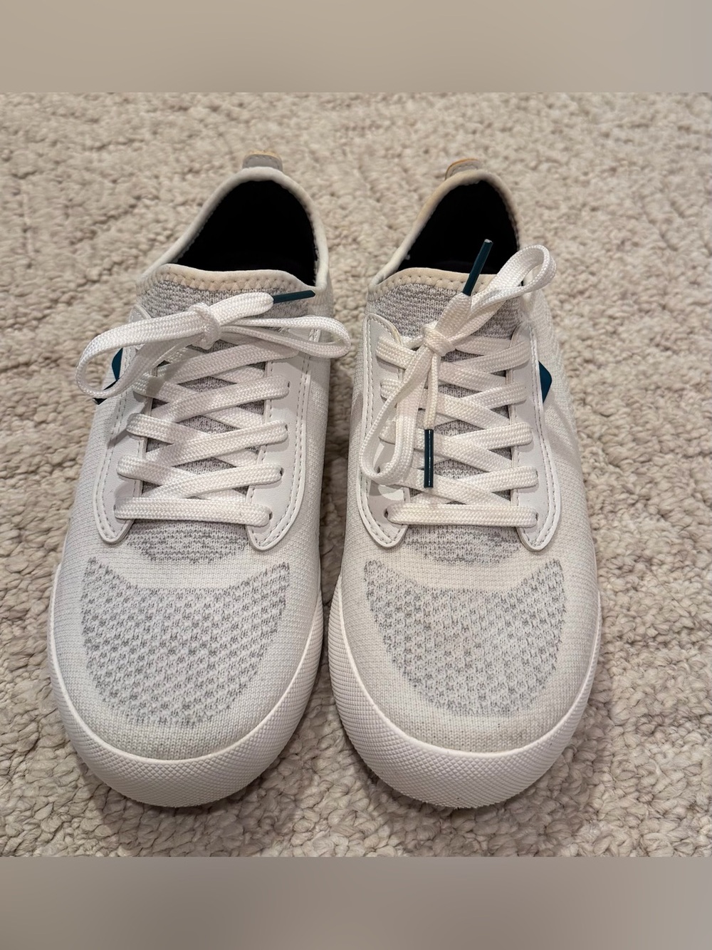 Vessi Weekend Classic Waterproof Sneakers White Marble Women's Size 6